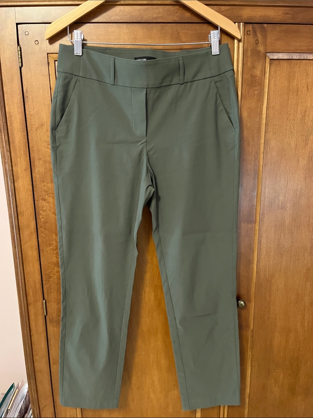 Simply Vera Vera Wang Olive Green Straight Leg Pants